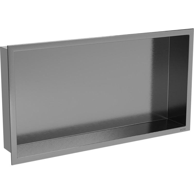 Mexen X-Wall-R recessed shelf with flange 60 x 30 cm, brushed gun gray - 19E0603010