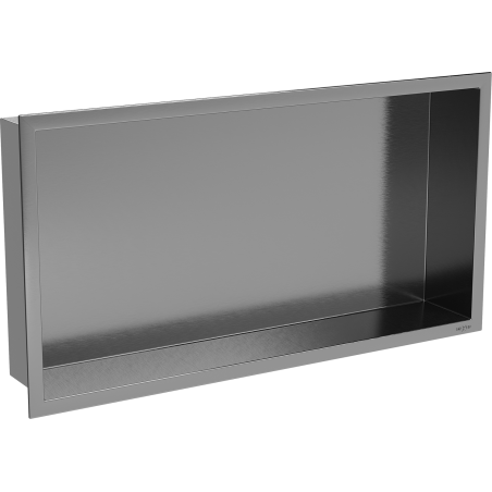 Mexen X-Wall-R recessed shelf with flange 60 x 30 cm, brushed gun gray - 19E0603010