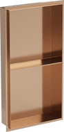 Mexen X-Wall-NR recessed shelf without flange with shelf 60 x 30 cm, brushed copper - 19C1603010S
