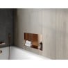 Mexen X-Wall-NR recessed shelf without flange with shelf 60 x 30 cm, brushed copper - 19C1603010S