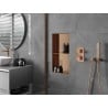 Mexen X-Wall-NR recessed shelf without flange with shelf 60 x 30 cm, brushed copper - 19C1603010S