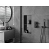 Mexen X-Wall-NR recessed shelf without flange with a shelf 60 x 30 cm, brushed gun gray - 19E1603010S