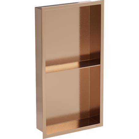 Mexen X-Wall-R niche shelf with flange and shelf 60 x 30 cm, brushed copper - 19C0603010S