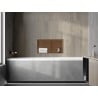 Mexen X-Wall-R niche shelf with flange and shelf 60 x 30 cm, brushed copper - 19C0603010S
