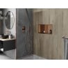 Mexen X-Wall-R niche shelf with flange and shelf 60 x 30 cm, brushed copper - 19C0603010S