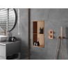 Mexen X-Wall-R niche shelf with flange and shelf 60 x 30 cm, brushed copper - 19C0603010S