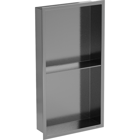 Mexen X-Wall-R recessed shelf with flange and shelf 60 x 30 cm, brushed gun gray - 19E0603010S