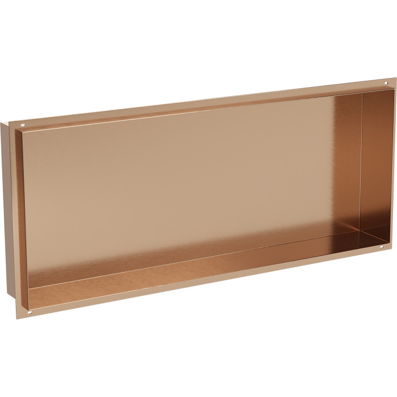Mexen X-Wall-NR recessed shelf without flange 75 x 30 cm, brushed copper - 19C1753010