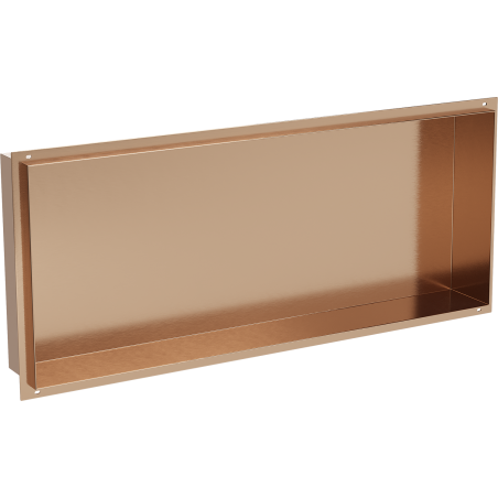 Mexen X-Wall-NR recessed shelf without flange 75 x 30 cm, brushed copper - 19C1753010