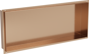 Mexen X-Wall-NR recessed shelf without flange 75 x 30 cm, brushed copper - 19C1753010
