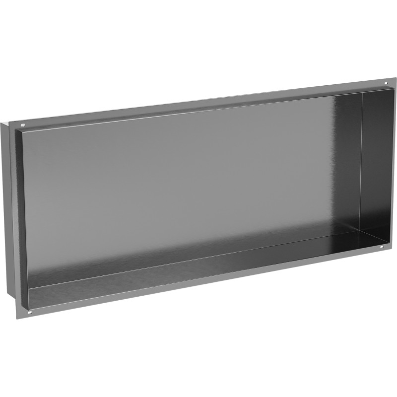 Mexen X-Wall-NR recessed shelf without flange 75 x 30 cm, brushed gun gray - 19E1753010
