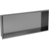 Mexen X-Wall-NR recessed shelf without flange 75 x 30 cm, brushed gun gray - 19E1753010