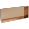 Mexen X-Wall-R recessed shelf with flange 75 x 30 cm, brushed copper - 19C0753010