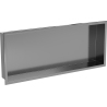 Mexen X-Wall-R niche shelf with flange 75 x 30 cm, gun gray brushed - 19E0753010