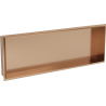 Mexen X-Wall-NR recessed shelf without flange 90 x 30 cm, brushed copper - 19C1903010