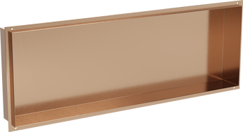 Mexen X-Wall-NR recessed shelf without flange 90 x 30 cm, brushed copper - 19C1903010