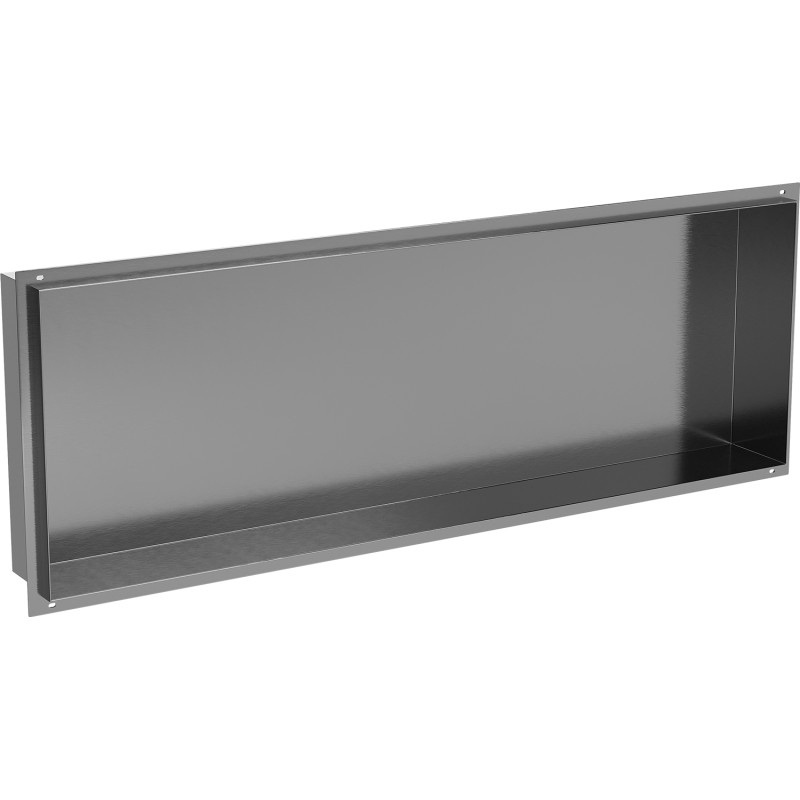 Mexen X-Wall-NR recessed shelf without flange 90 x 30 cm, brushed gun gray - 19E1903010