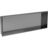 Mexen X-Wall-NR recessed shelf without flange 90 x 30 cm, brushed gun gray - 19E1903010