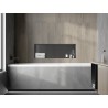 Mexen X-Wall-NR recessed shelf without flange 90 x 30 cm, brushed gun gray - 19E1903010