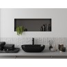 Mexen X-Wall-NR recessed shelf without flange 90 x 30 cm, brushed gun gray - 19E1903010