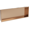 Mexen X-Wall-R recessed shelf with flange 90 x 30 cm, brushed copper - 19C0903010