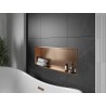 Mexen X-Wall-R recessed shelf with flange 90 x 30 cm, brushed copper - 19C0903010