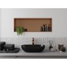 Mexen X-Wall-R recessed shelf with flange 90 x 30 cm, brushed copper - 19C0903010