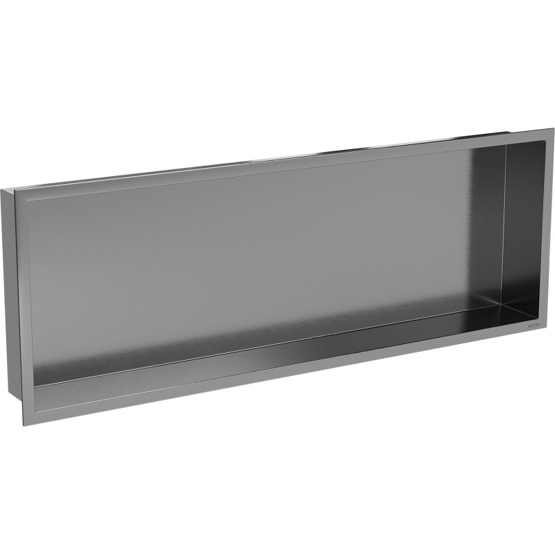 Mexen X-Wall-R recessed shelf with flange 90 x 30 cm, brushed gun gray - 19E0903010