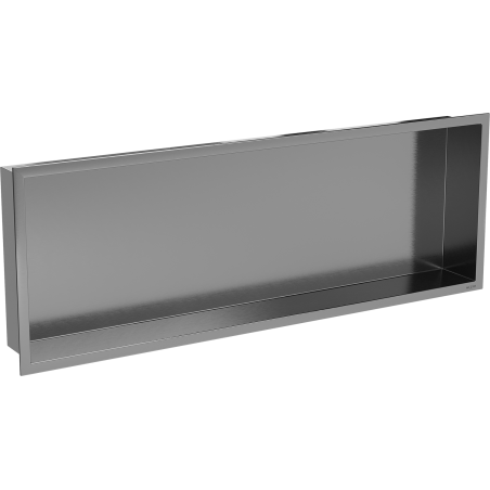 Mexen X-Wall-R recessed shelf with flange 90 x 30 cm, brushed gun gray - 19E0903010