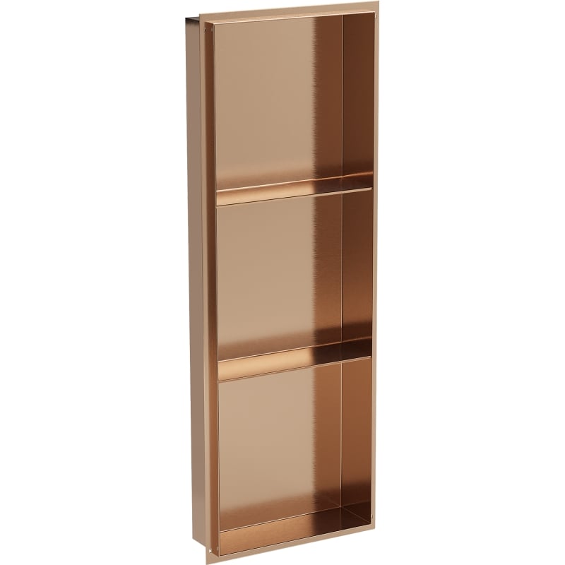 Mexen X-Wall-NR recessed shelf without flange with shelf 90 x 30 cm, brushed copper - 19C1903010S