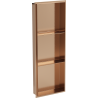 Mexen X-Wall-NR recessed shelf without flange with shelf 90 x 30 cm, brushed copper - 19C1903010S