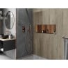 Mexen X-Wall-NR recessed shelf without flange with shelf 90 x 30 cm, brushed copper - 19C1903010S