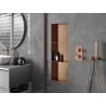 Mexen X-Wall-NR recessed shelf without flange with shelf 90 x 30 cm, brushed copper - 19C1903010S