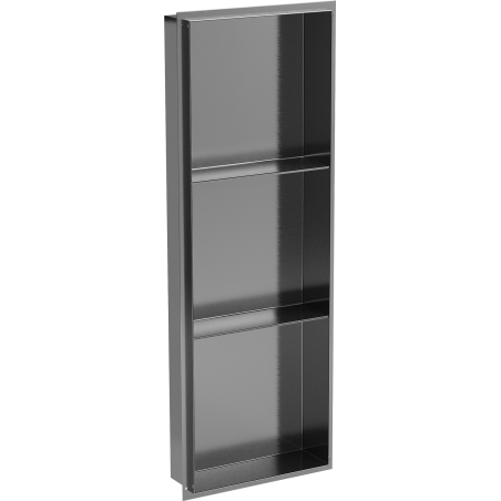 Mexen X-Wall-NR niche shelf without flange with shelf 90 x 30 cm, brushed gun gray - 19E1903010S