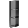 Mexen X-Wall-NR niche shelf without flange with shelf 90 x 30 cm, brushed gun gray - 19E1903010S