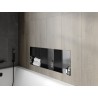 Mexen X-Wall-NR niche shelf without flange with shelf 90 x 30 cm, brushed gun gray - 19E1903010S