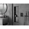 Mexen X-Wall-NR niche shelf without flange with shelf 90 x 30 cm, brushed gun gray - 19E1903010S