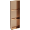Mexen X-Wall-R recessed shelf with flange and shelf 90 x 30 cm, brushed copper - 19C0903010S