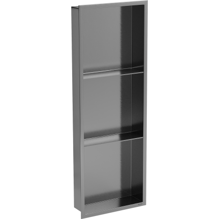 Mexen X-Wall-R niche shelf with flange and shelf 90 x 30 cm, brushed gun gray - 19E0903010S
