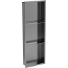 Mexen X-Wall-R niche shelf with flange and shelf 90 x 30 cm, brushed gun gray - 19E0903010S