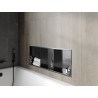 Mexen X-Wall-R niche shelf with flange and shelf 90 x 30 cm, brushed gun gray - 19E0903010S