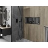 Mexen X-Wall-R niche shelf with flange and shelf 90 x 30 cm, brushed gun gray - 19E0903010S