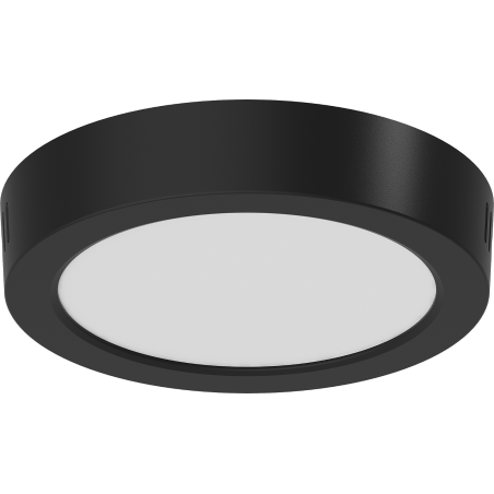 Mexen LDSR ceiling LED surface-mounted light, 17 cm diameter, 12W, Cool - 6500K, 960 lm, black - L212-017-1265-70