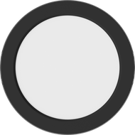 Mexen LDSR ceiling LED surface-mounted light, 17 cm diameter, 12W, Cool - 6500K, 960 lm, black - L212-017-1265-70