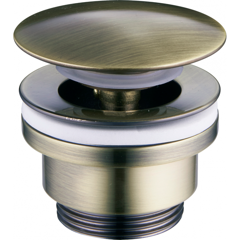 Mexen universal click-clack stopper, antique brass - 79930-40