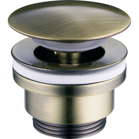 Mexen universal click-clack stopper, antique brass - 79930-40