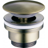 Mexen universal click-clack stopper, antique brass - 79930-40
