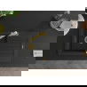Mexen Pablo 1-compartment granite sink with a drip tray and kitchen mixer tap Rita, Black - 6510-77-670300-50