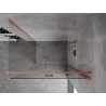 Mexen Mist-F right folding shower cabin 120 x 110 cm, transparent, brushed copper - 8A6T-120-110-65-00-P - 8A6T-120-120-65-00-P