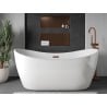 Mexen X-Wall-NR recessed shelf without flange 75 x 30 cm, brushed copper - 19C1753010